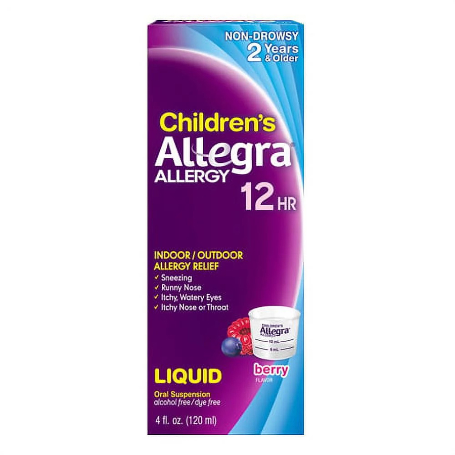 ALLEGRA CHILDREN'S ALLERGY RELIEF 4 OZ BERRY 12 HOURS