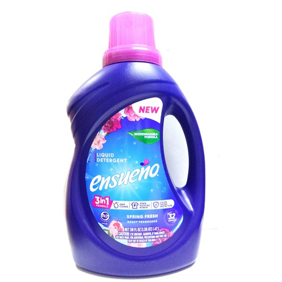 ENSUENO LIQUID DETERGENT 50 OZ SPRING FRESH