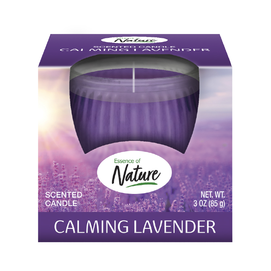 ESSENCE OF NATURE 3 OZ SCENTED CANDLE LAVENDER