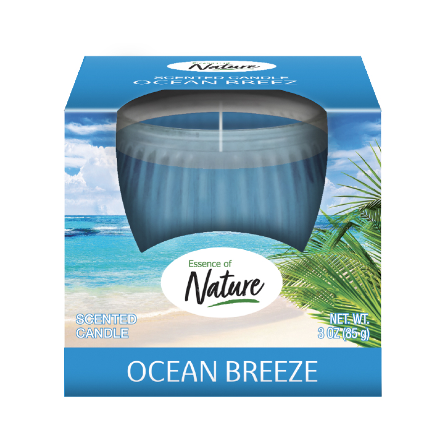 ESSENCE OF NATURE 3 OZ SCENTED CANDLE OCEAN BREEZE