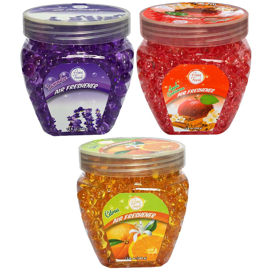 ESSENCE OF NATURE CRYSTAL BEADS AIR FRESHENER 12 OZ ASTD FLAVORS LAVENDER, CITRUS APPLE CINNAMON