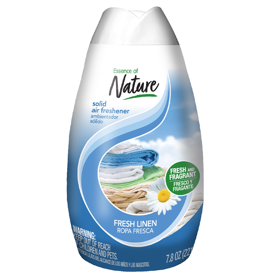 ESSENCE OF NATURE SOLID ADJUSTABLE AIR FRESHENER 7.8 OZ FRESH LINEN 12 CT
