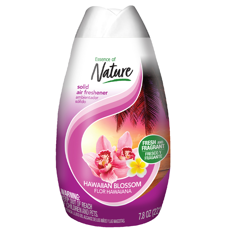 ESSENCE OF NATURE SOLID ADJUSTABLE AIR FRESHENER 7.8 OZ HAWAIIAN BLOSSOM 12 CT