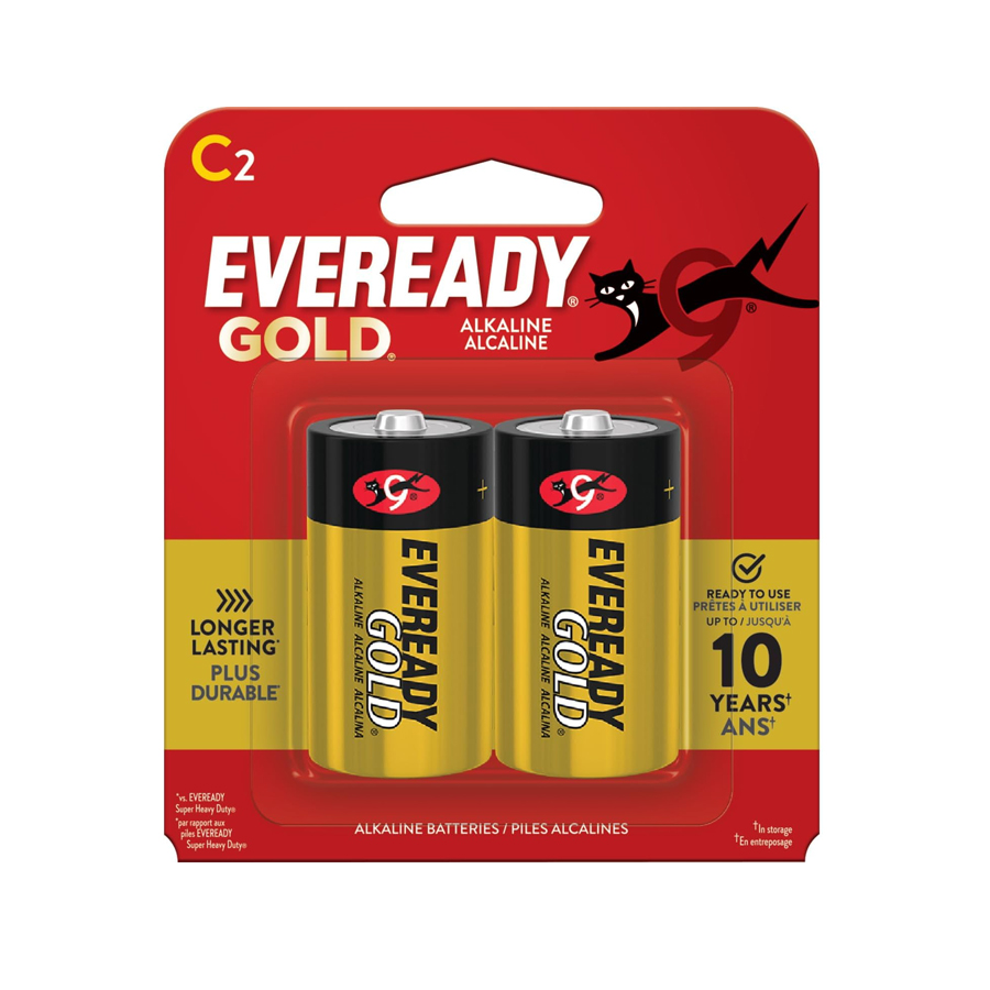 EVEREADY BATTERIES GOLD C 2 GOLD C 2