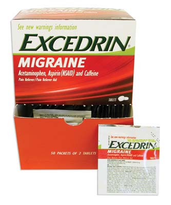 EXCEDRIN CAPLETS 2 CT X 30 MIGRAINE DISPENSER
