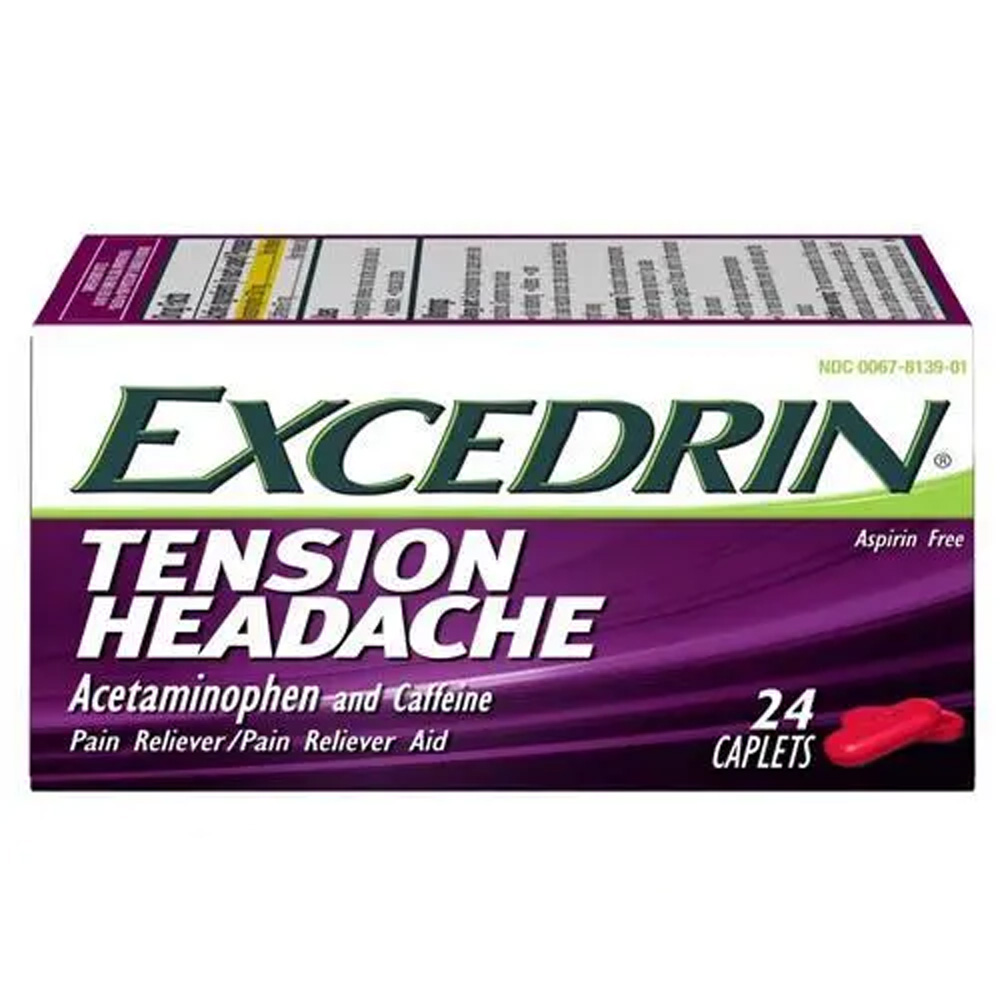 EXCEDRIN CAPLETS 24 CT 500 MG TENSION HEADACHE