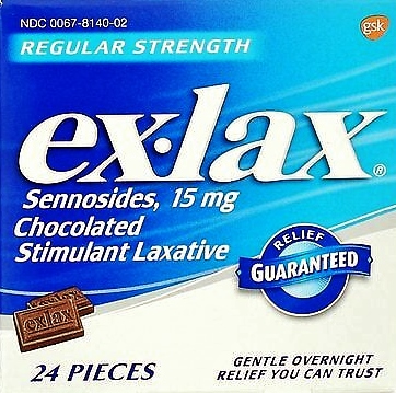 EX-LAX LAXATIVE 24 CT CHOCOLATE