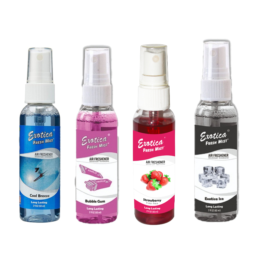 EXOTICA D&J AIR FRESHNER 2 OZ SPRAY ASSORTED