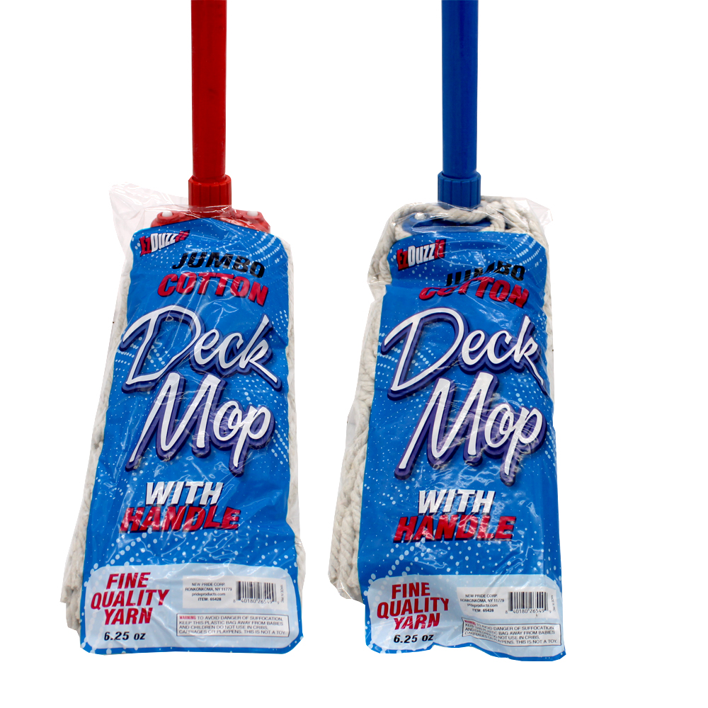 EZDUZZIT JUMBO DECK MOP 6.2 OZ WITH 46 INCH HANDLE