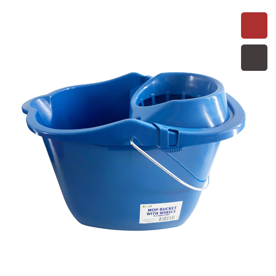 EZDUZZIT MOP BUCKET 15.25 X 10.5 X 11.5 IN WITH RINGER ASSORTED COLORS