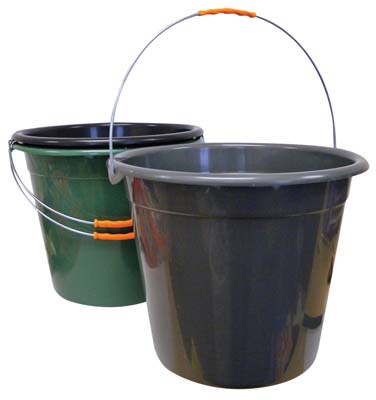 EZDUZZIT PLASTIC PAIL 3 GL WITH METAL HANDLE ASSORTED COLORS