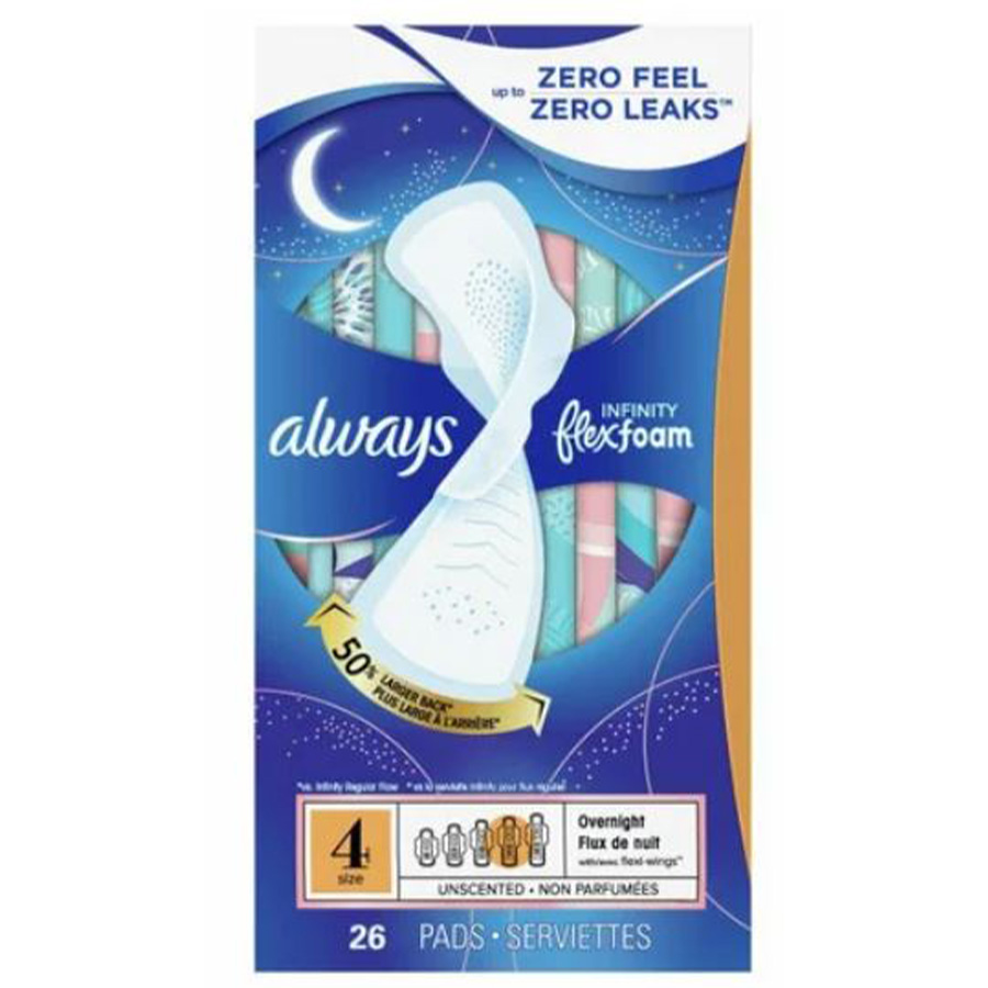 ALWAYS INFINITY FLEX FAOM 26 PK SIZE 4