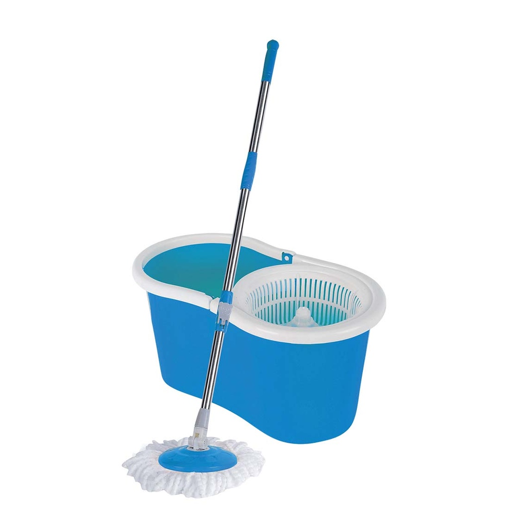 EZDUZZIT SPIN MOP 47 IN WITH BUCKET 18 X 10 X 9 IN + 1 REFIL BLUE