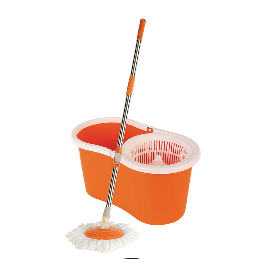 EZDUZZIT SPIN MOP 47 IN WITH BUCKET 18 X 10 X 9 IN + 1 REFIL ORANGE