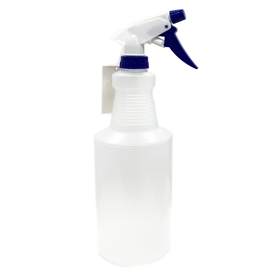 EZDUZZIT SPRAY BOTTLE 30 OZ CLEAR W/ASTD.COLORED LIDS REGULAR