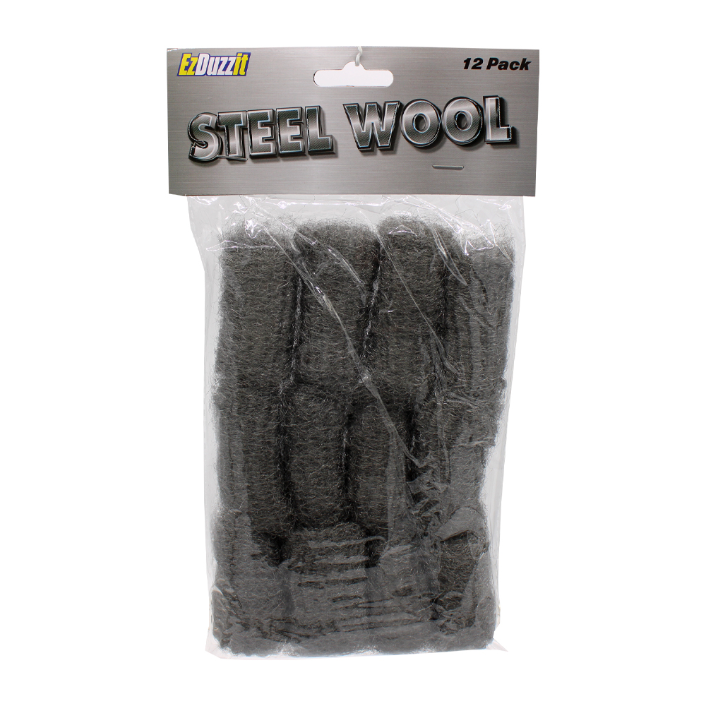 EZDUZZIT STEEL WOOL 12 PC