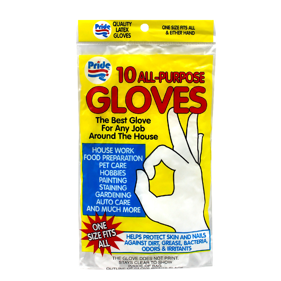 EZDUZZIT VINYL GLOVES 10 PK