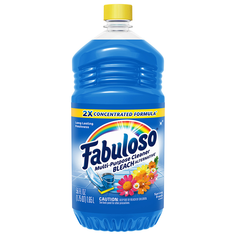FABULOSO MULTI PURPOSE CLEANER 56 OZ 2X SPRING FRESH WITH BLEACH ALTERNATIVE