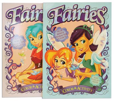 FAIRIES 80 PAGE COLOR & ACTIVITY BOOK