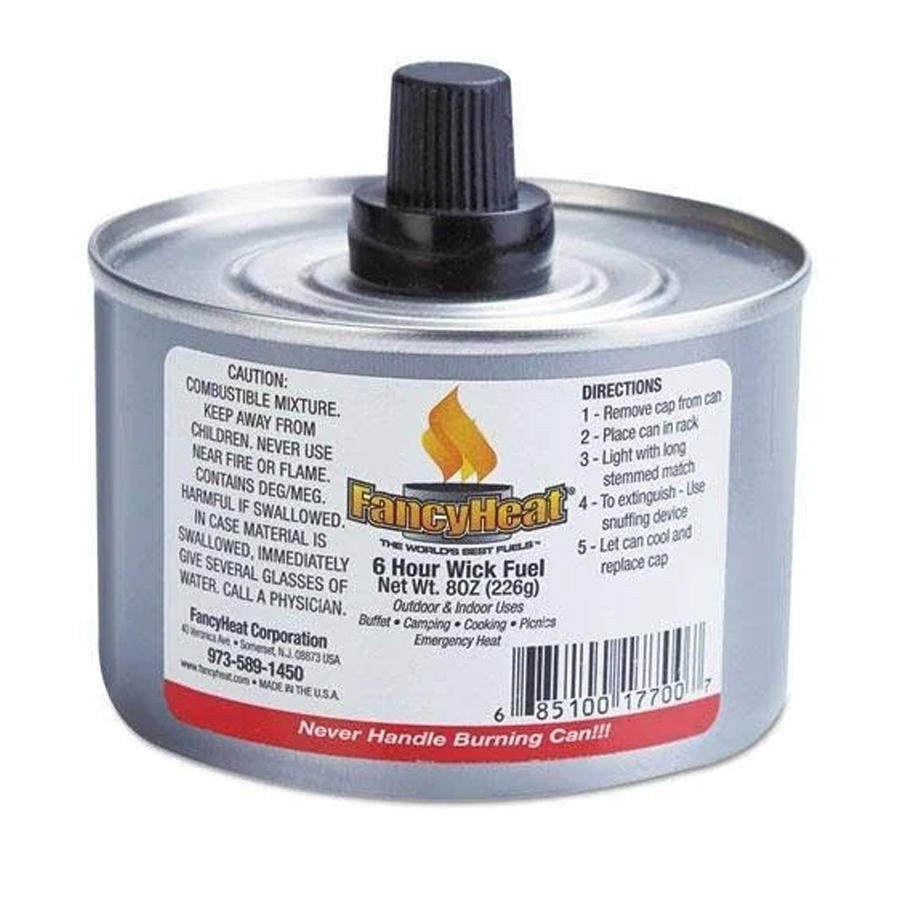 FANCY HEAT 6 METHANOL GEL STERNO 8 OZ / 226 G (CANNOT BE SOLD IN PENNSYLVANIA )