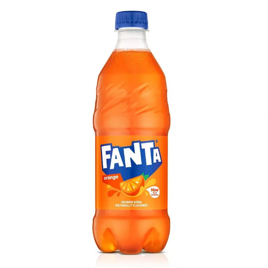 FANTA SODA 20 OZ ORANGE BOTTLE