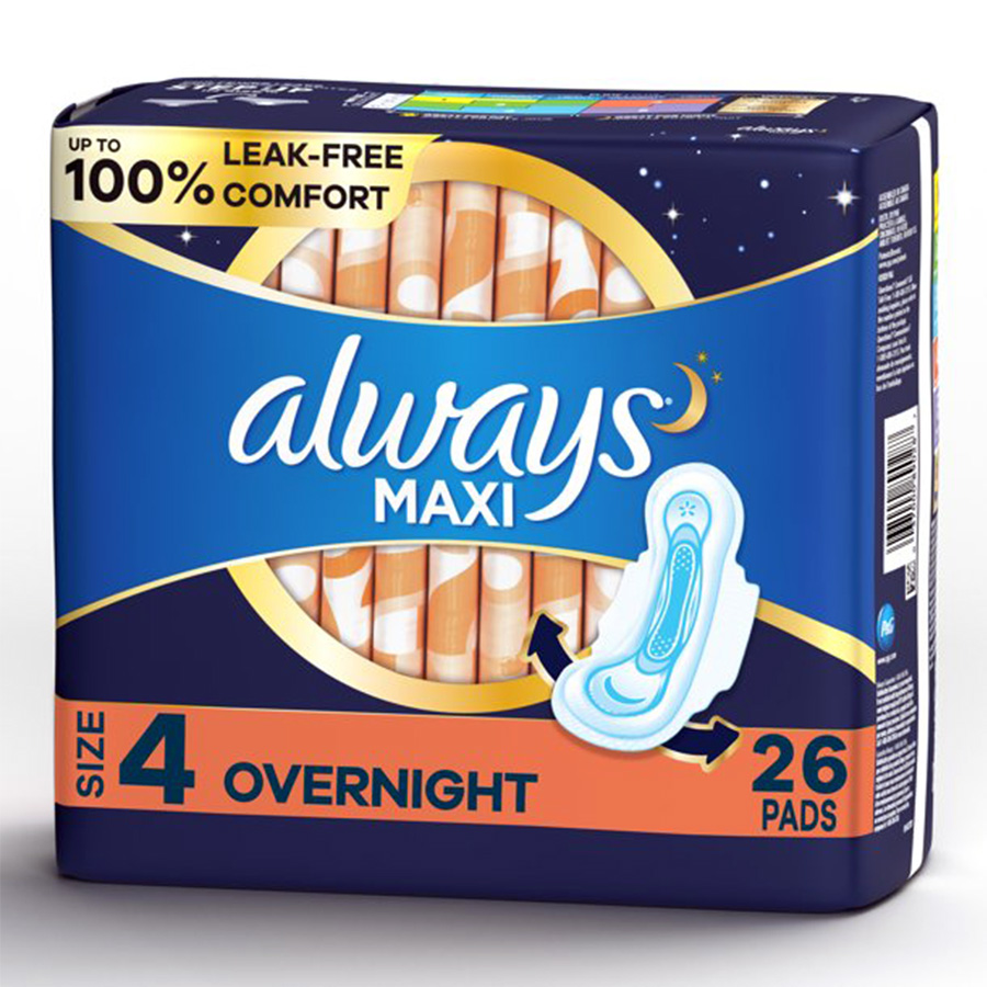 ALWAYS MAXI PADS 26CT SUPER LONG SIZE 2