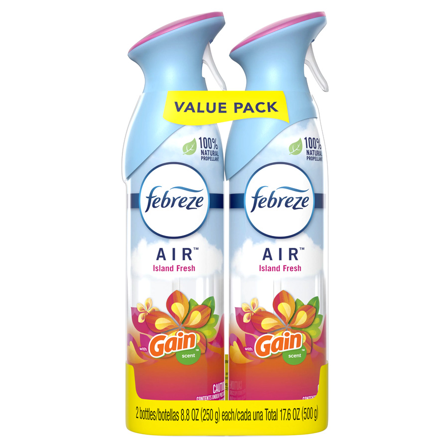 FEBREZE AIR FRESHENER 8.8 OZ 2 PK GAIN ISLAND FRESH