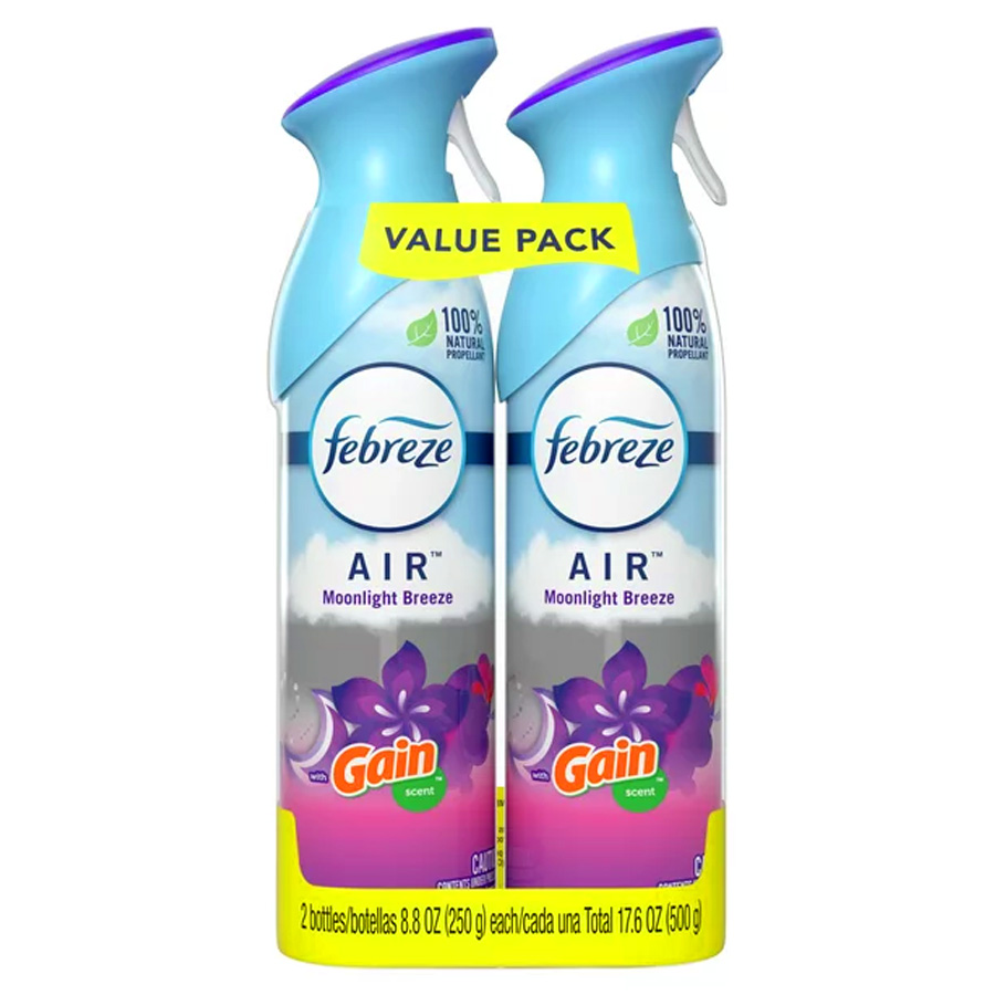 FEBREZE AIR FRESHENER 8.8 OZ 2 PK GAIN MOONLIGHT BREEZE