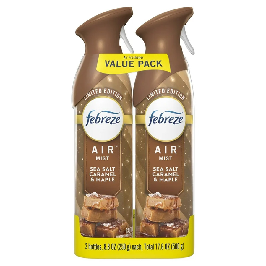 FEBREZE AIR FRESHENER 8.8 OZ 2 PK SEA SALT CARAMEL MAPLE