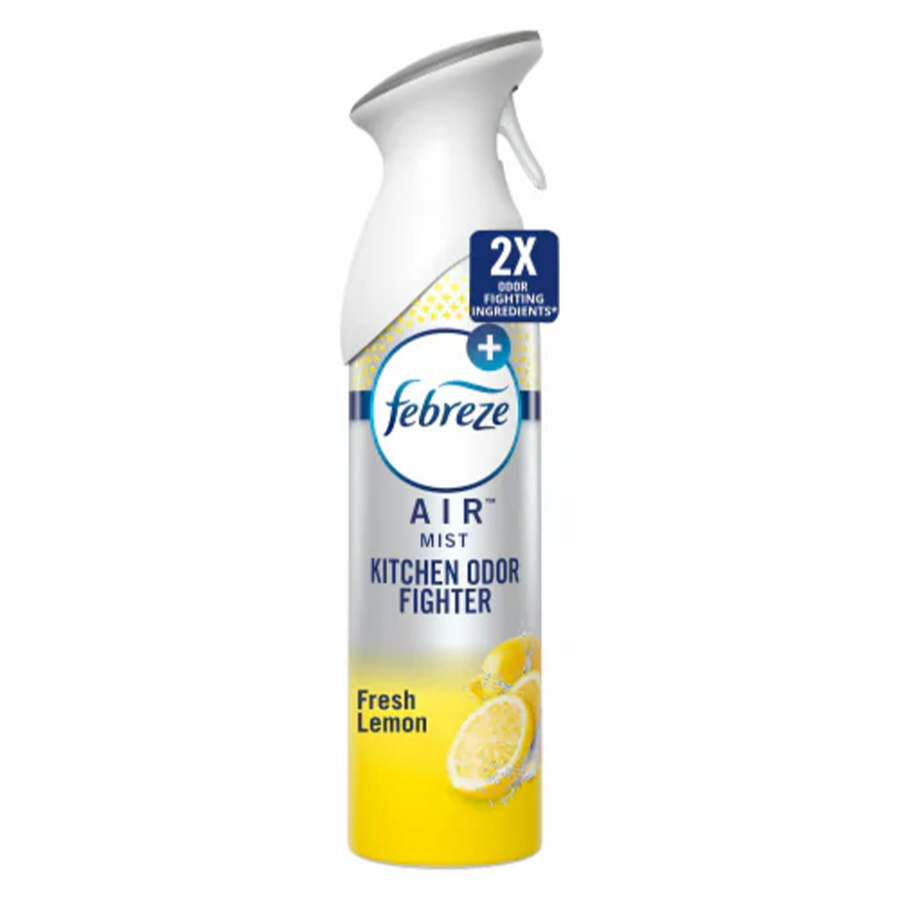 FEBREZE AIR FRESHENER 8.8 OZ KITCHEN ODOR FIGHTER FRESH LEMON SCENT