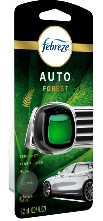 FEBREZE CAR AIR FRESHENER 0.07 OZ VENT CLIP FOREST