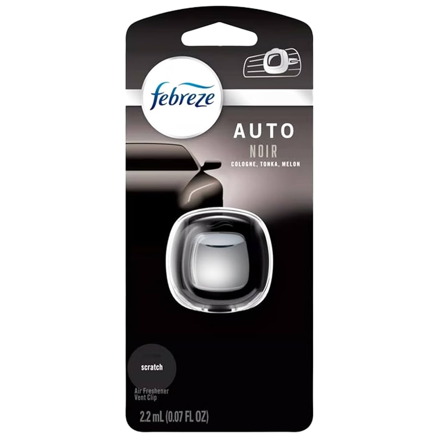 FEBREZE CAR AIR FRESHENER 0.07 OZ VENT CLIP NOIR
