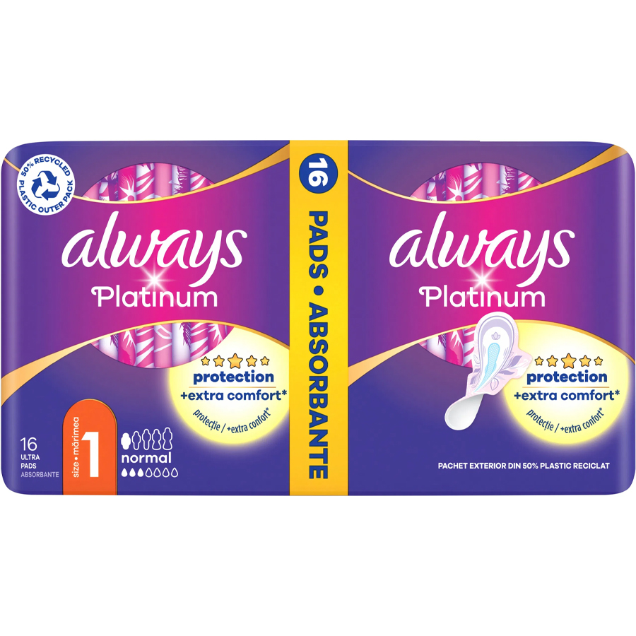 ALWAYS PADS ULTRA 16 CT PLATINUM NORMAL VP