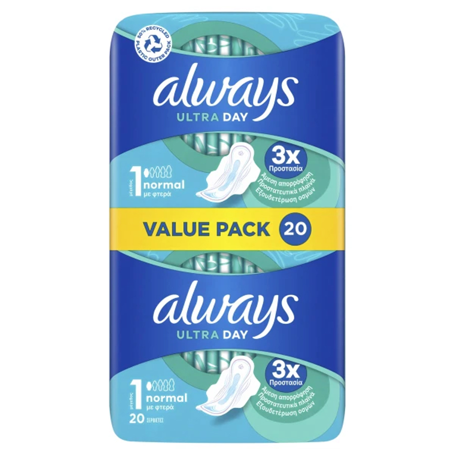 ALWAYS PADS ULTRA 20 CT NORMAL PLUS VP