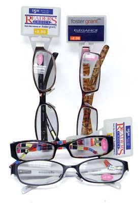 FOSTER GRANT READING GLASSES 1 PK STRONG ASSORTED POWERS & STYLES