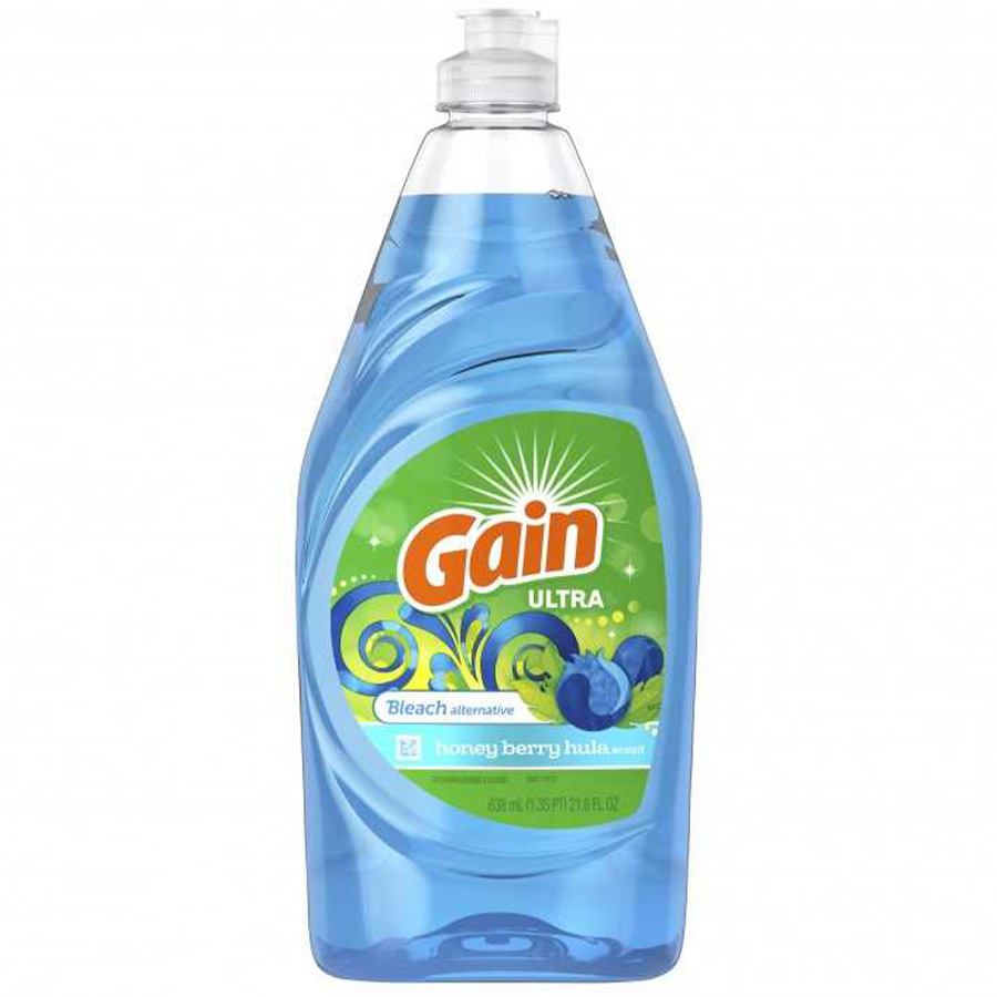 GAIN DISHWASH LIQUID 21.6 OZ HONEY BERRY HULA