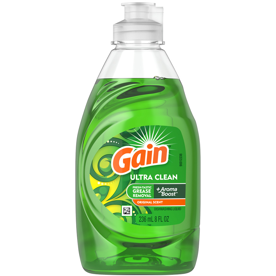 GAIN DISHWASH LIQUID 8 OZ LIQUID ULTRA