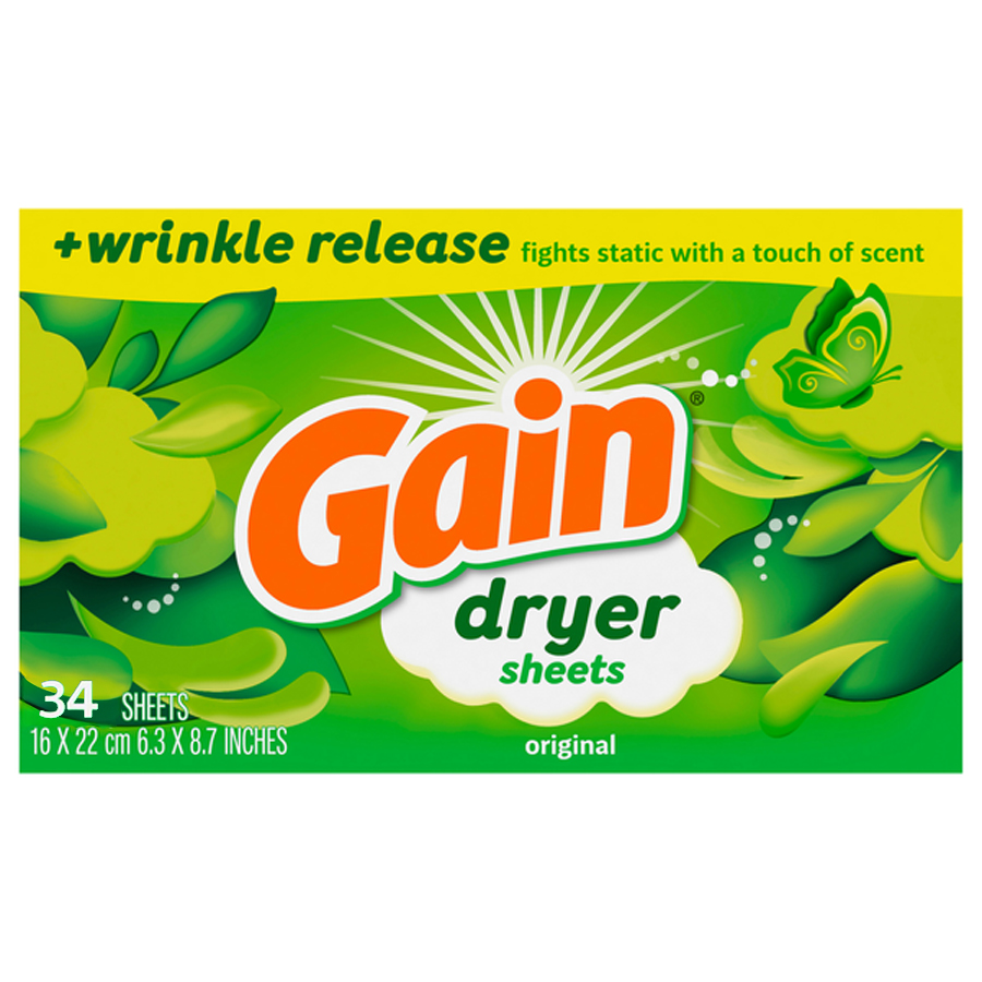 GAIN DRYER SHEETS 34 CT ORIGINAL