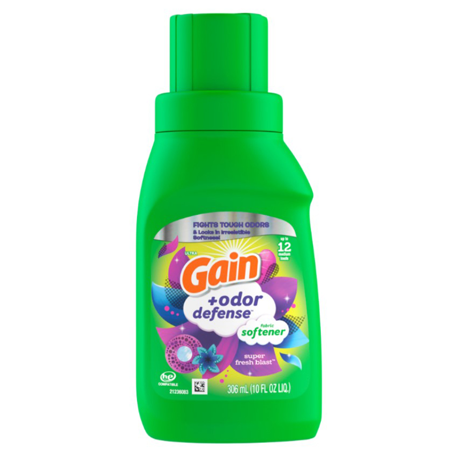 GAIN FABRIC SOFTENER 10 OZ ODOR DEFENSE SUPER FRESH BLAST