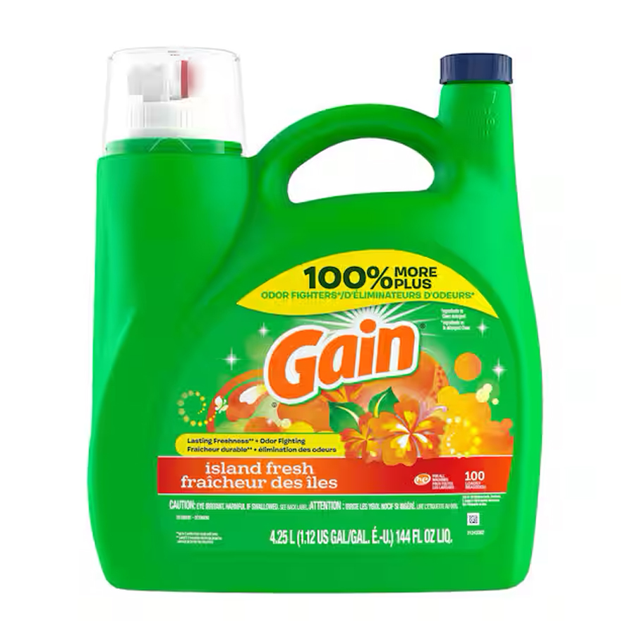 GAIN FABRIC SOFTENER 144 OZ / 4.26 L ISLAND FRESH
