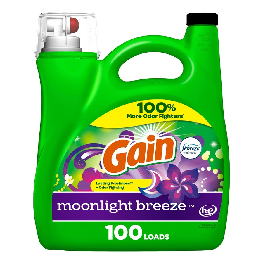 GAIN FABRIC SOFTENER 144 OZ / 4.26 L MOONLIGHT BREEZE