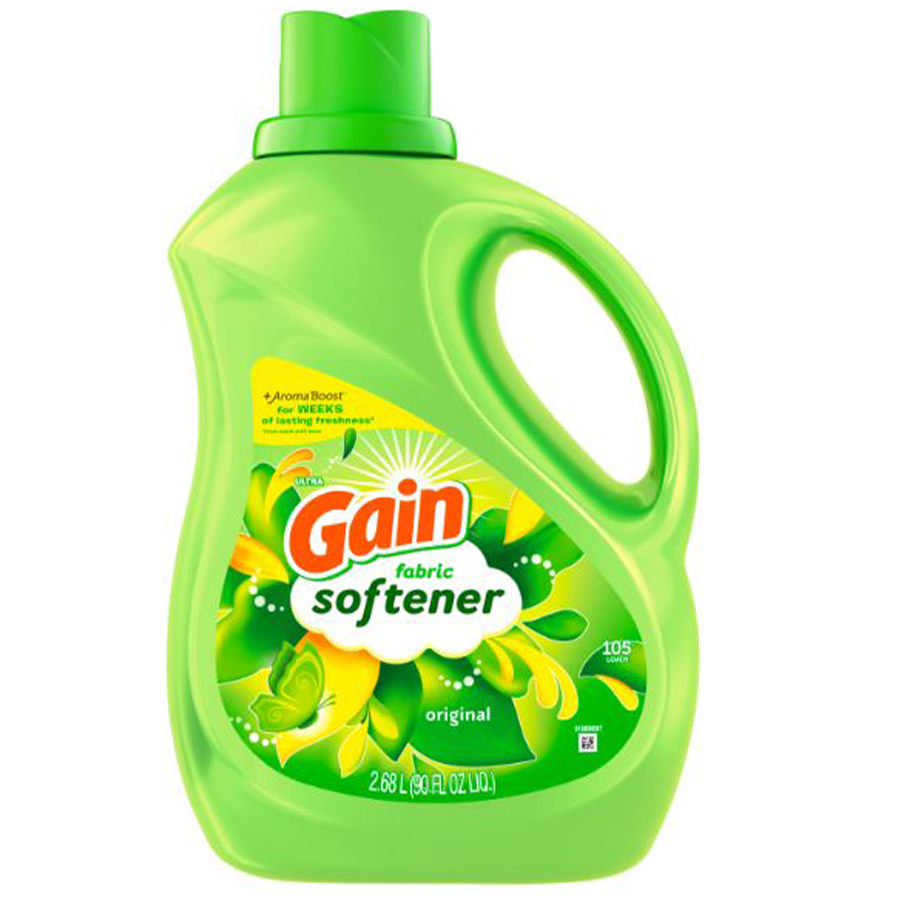 GAIN FABRIC SOFTENER 2.68 L ORIGINAL 105 LOADS, HE COMPATIBLE