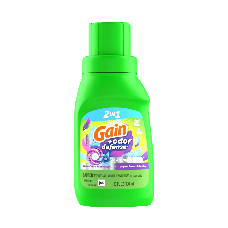 GAIN LIQUID DETERGENT 10 OZ ODOR DEFENSE SUPER FRESH BLAST