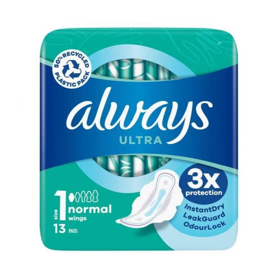 ALWAYS ULTRA DAY 13 CT SIZE 1 WITH WINGS