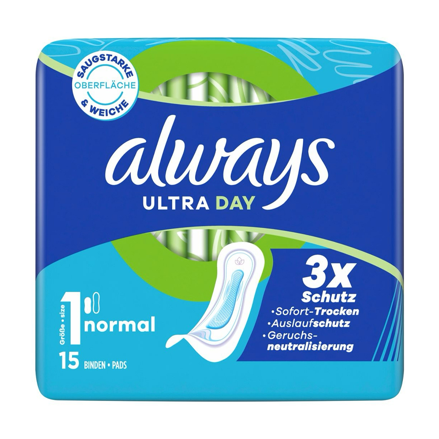 ALWAYS ULTRA DAY 15 CT SIZE 1 NORMAL