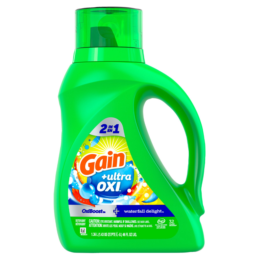 GAIN LIQUID DETERGENT 46 OZ WATERFALL DELIGHT