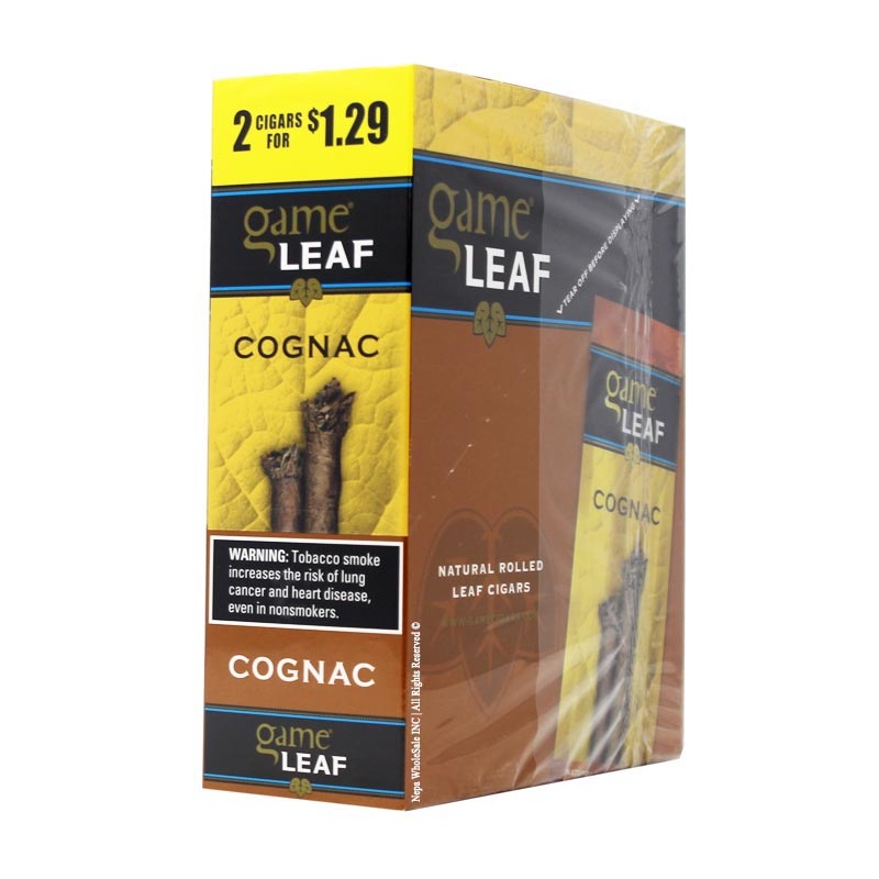 GAME LEAF CIGARETTES SAVE ON 2 POUCH COGNAC