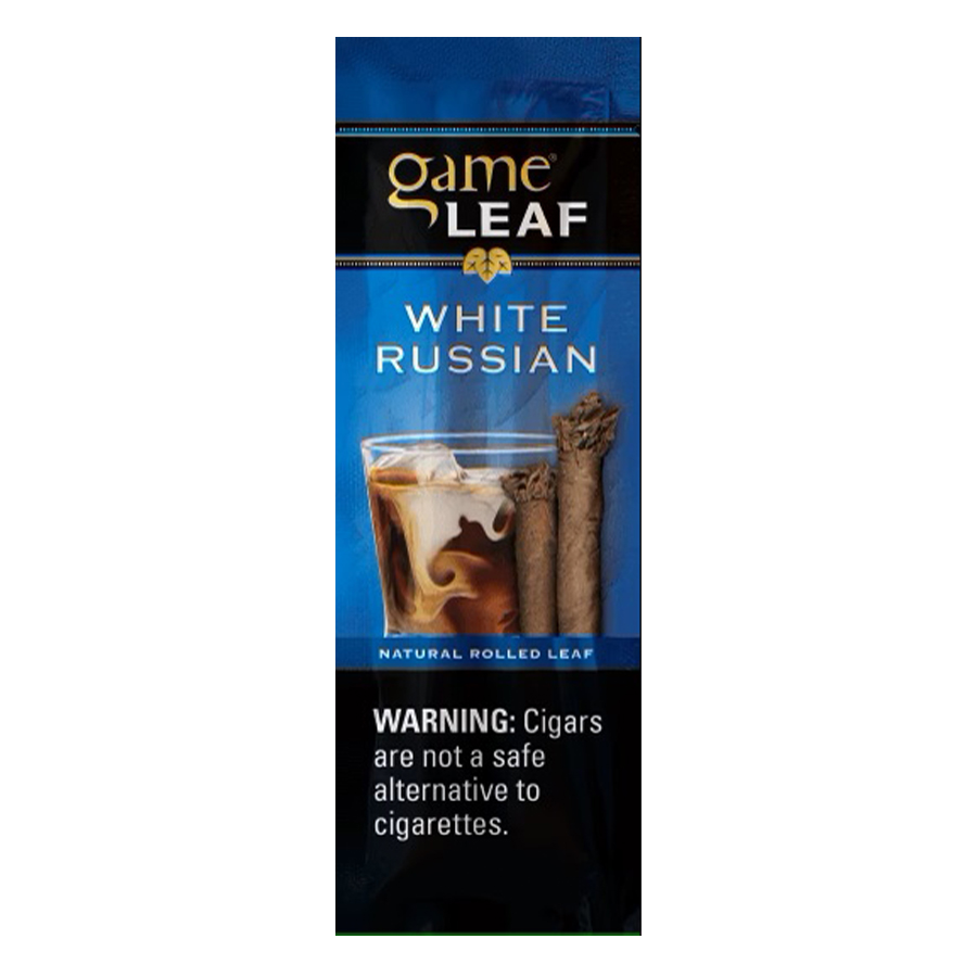 GAME LEAF CIGARETTES SAVE ON 2 POUCH WHITE RUSSIAN