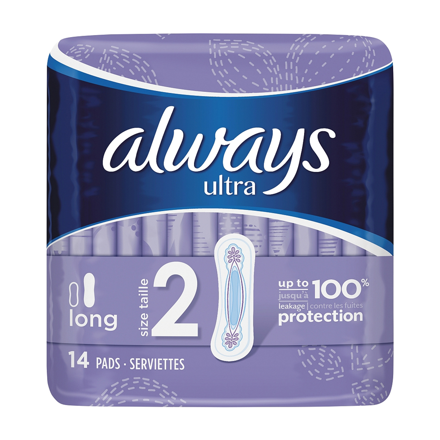ALWAYS ULTRA LONG 14 CT PAD SIZE 2