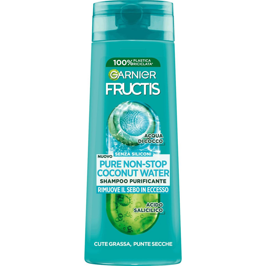 GARNIER FRUCTIS SHAMPOO 250 ML PURE NON STOP COCONUT WATER